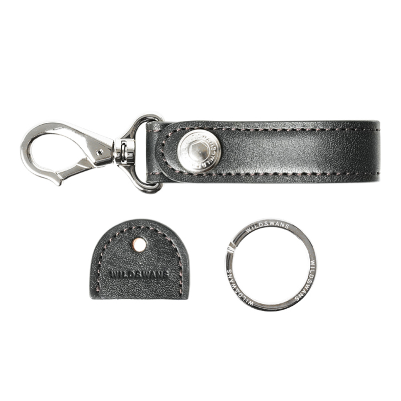 キーホルダー《ブランチ2》フルグレインブライドルレザー｜WILDSWANS