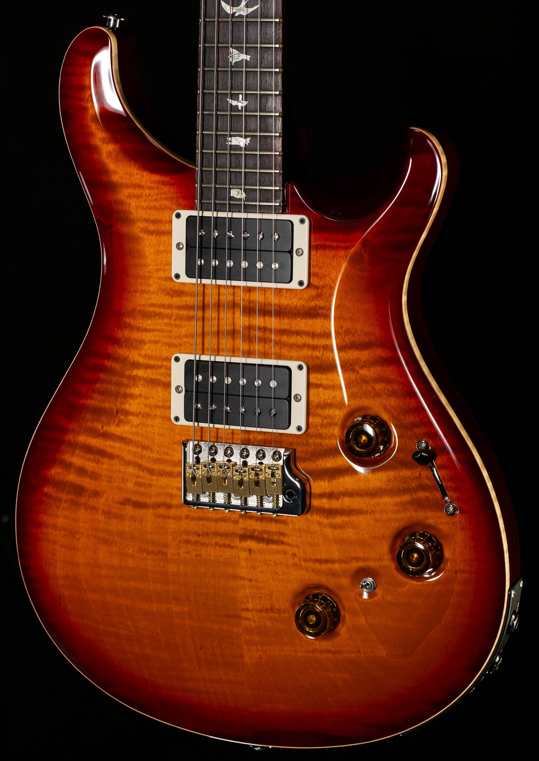 PRS Custom 24 Piezo Dark Cherry Sunburst (897) - Willcutt Guitars