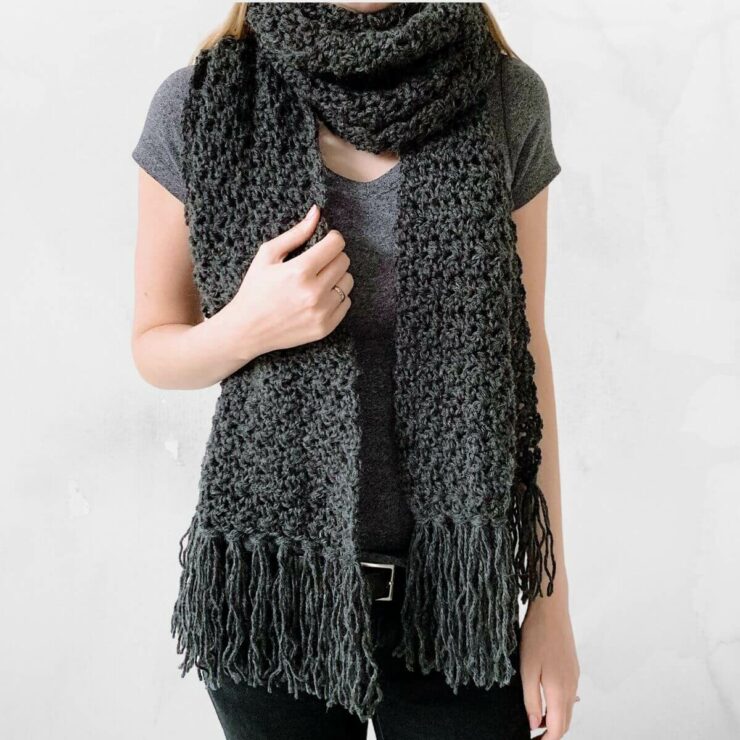 Fast crochet scarf: Awesome Andrea - free crochet pattern by Wilmade