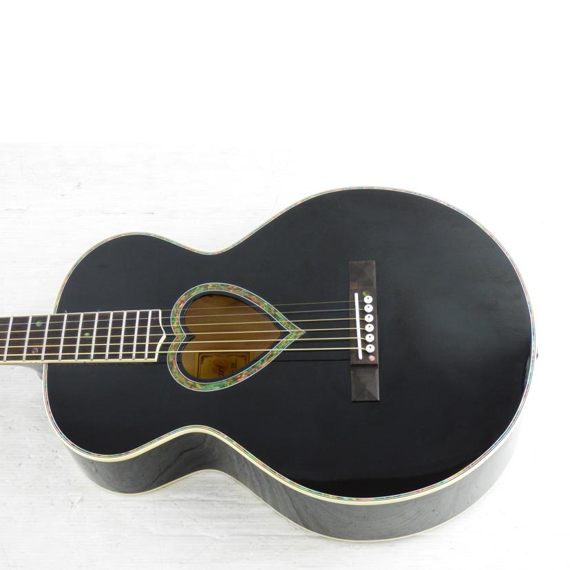 JJ heart ギター(黒) ハート型 ホール ブラック アコースティック