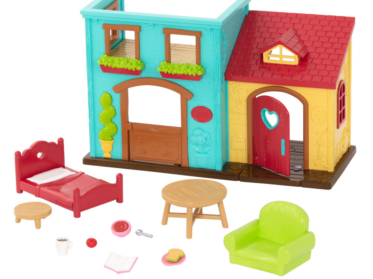 Li'l Nextdoor Neighbors | Toy Townhouse with Accessories | Li'l