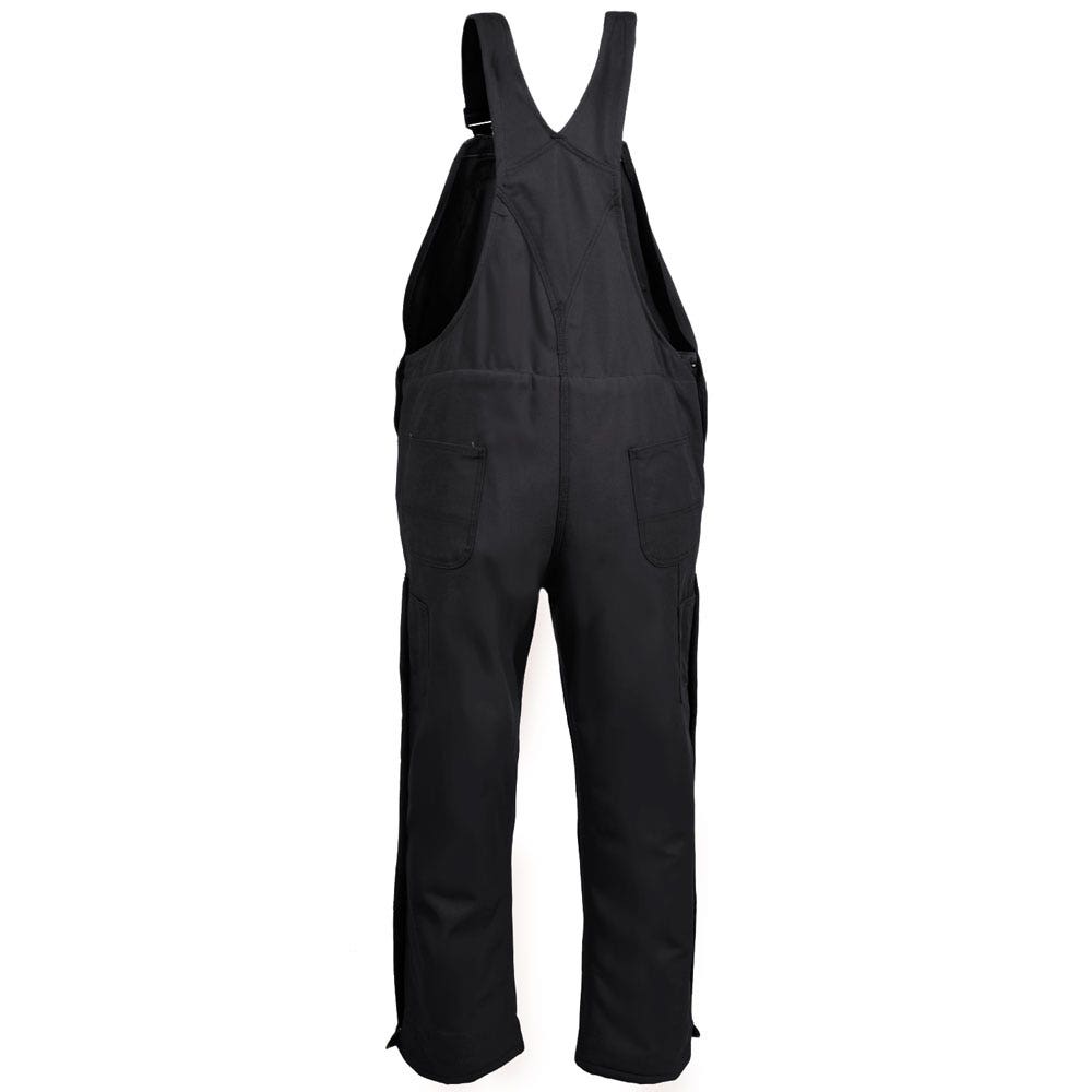Carhartt Overalls: Men's 101626 001 Black FR Quilt Lined Cotton