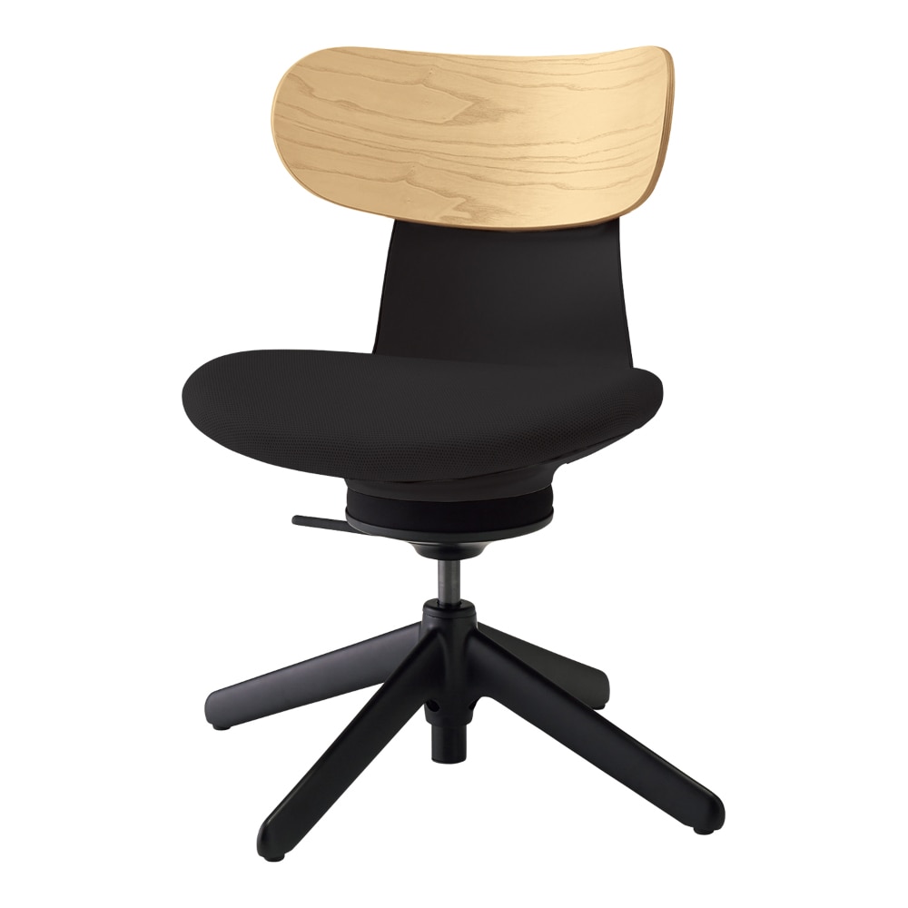 ingLIFE イングライフ／背合板タイプ／肘なし／本体ブラック／背 合板