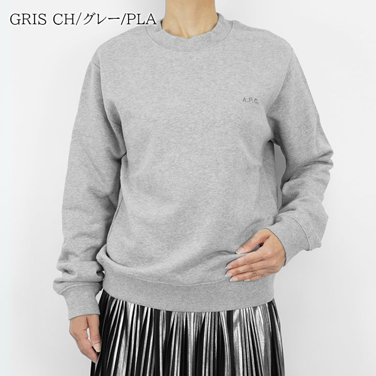アーペーセー A.P.C. レディース スウェットシャツ グレー ブラック