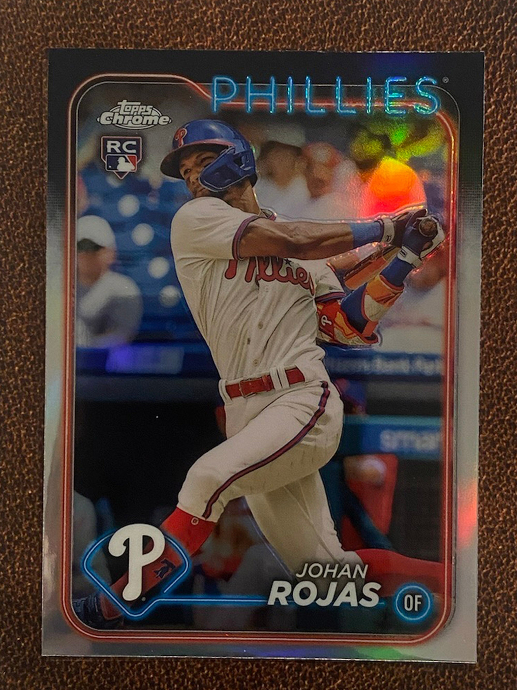 Johan Rojas - 2024 Topps Chrome - Refractor - Phillies – Western