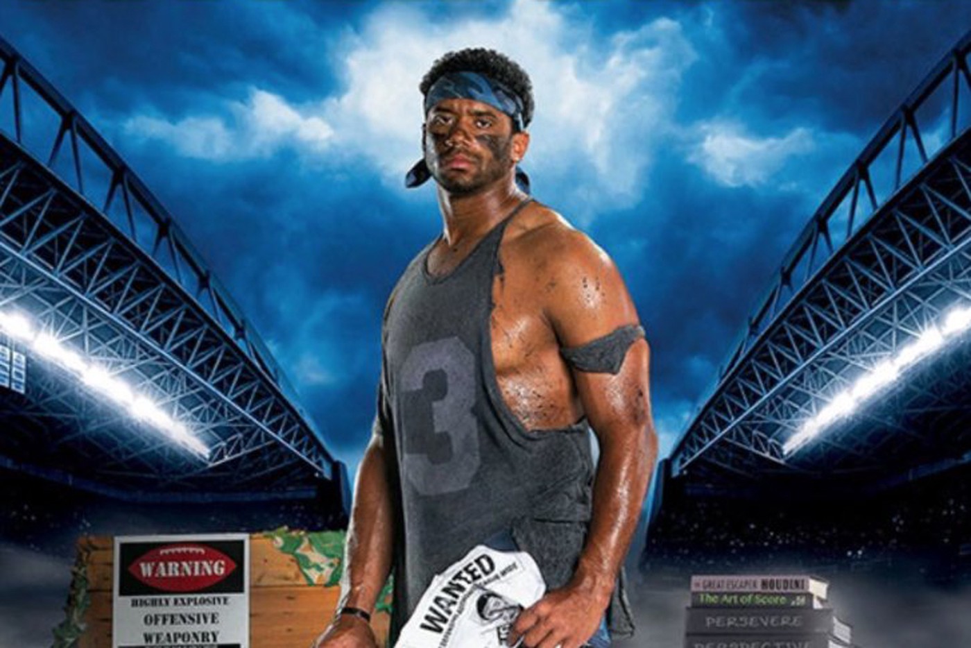 Russell Wilson's New Sports Poster Tells Us a Whole Lot About Him