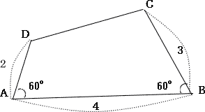 ラ・サール高校2016年度数学入試問題4．平面図形 |プロ家庭教師集団
