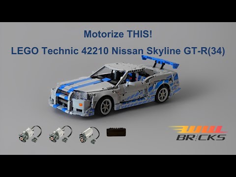 Instructions] Motorize LEGO Technic 42210 Nissan Skyline GT-R( R34)