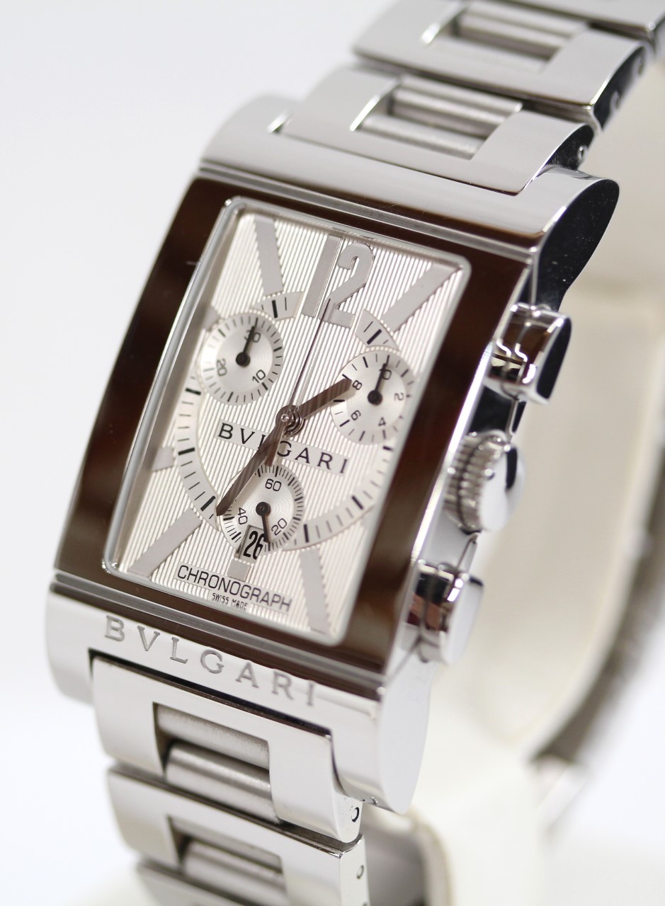 値下げ BVLGARI レッタンゴロ シルバー 時計付属品 箱付き