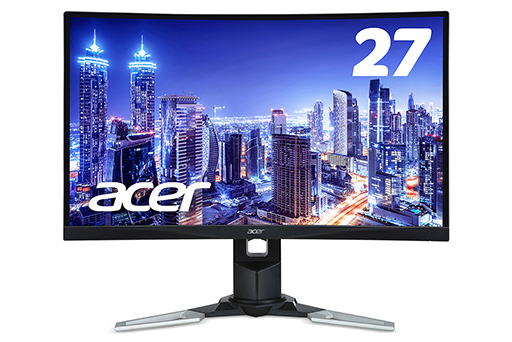 Acer，垂直144Hz＆FreeSync対応でHDR表示も可能な湾曲型液晶