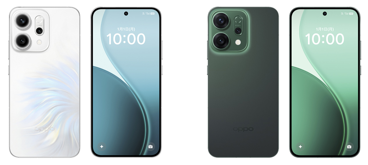 Dimensity 8350搭載で約8万円のミドルハイスマホ「OPPO Reno14 5G」が