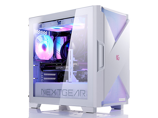 白色PCケースとアドレサブルRGB LEDファン採用のゲーマー向けPCが