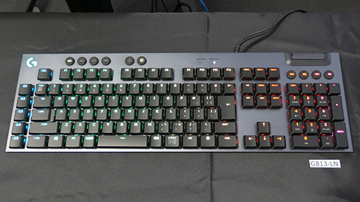 厚さ22mmの薄型メカニカルキーボード「G913」＆「G813」がロジクールG