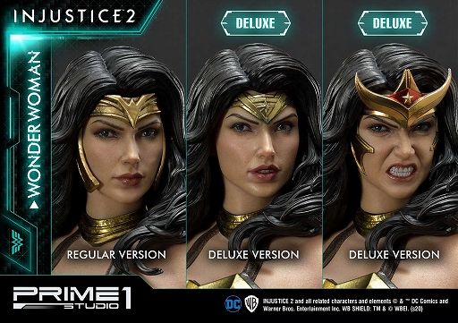 Injustice 2」の女戦士ワンダーウーマンがハイエンド・スタチューで