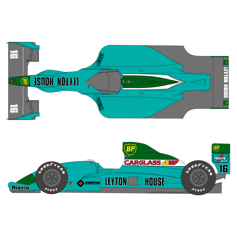 SHUNKO 1/20 レイトンハウス CG901B デカール タミヤ対応 | クアトロ