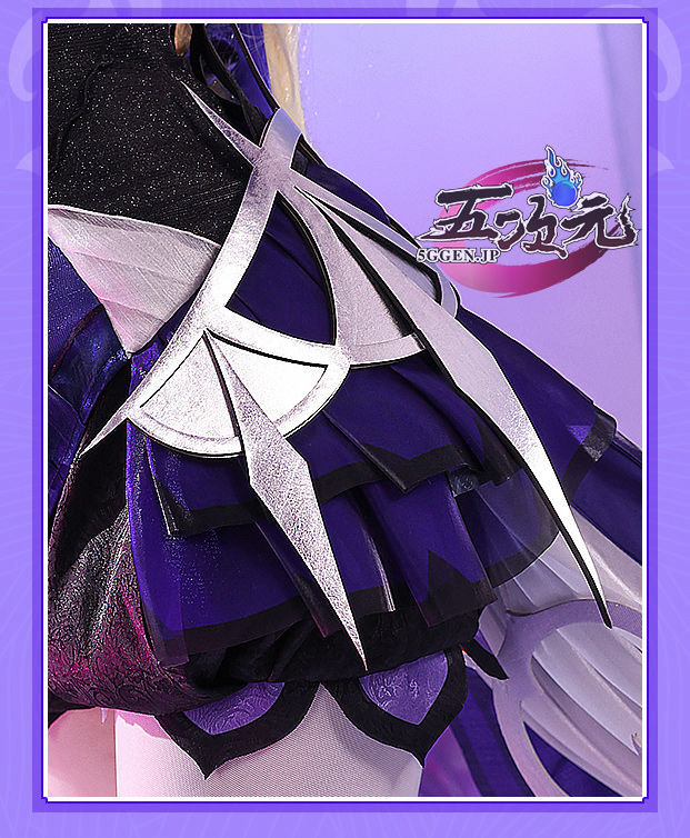 三分妄想 原神 コスプレ フィッシュル 新スキン 極夜真夢 衣装