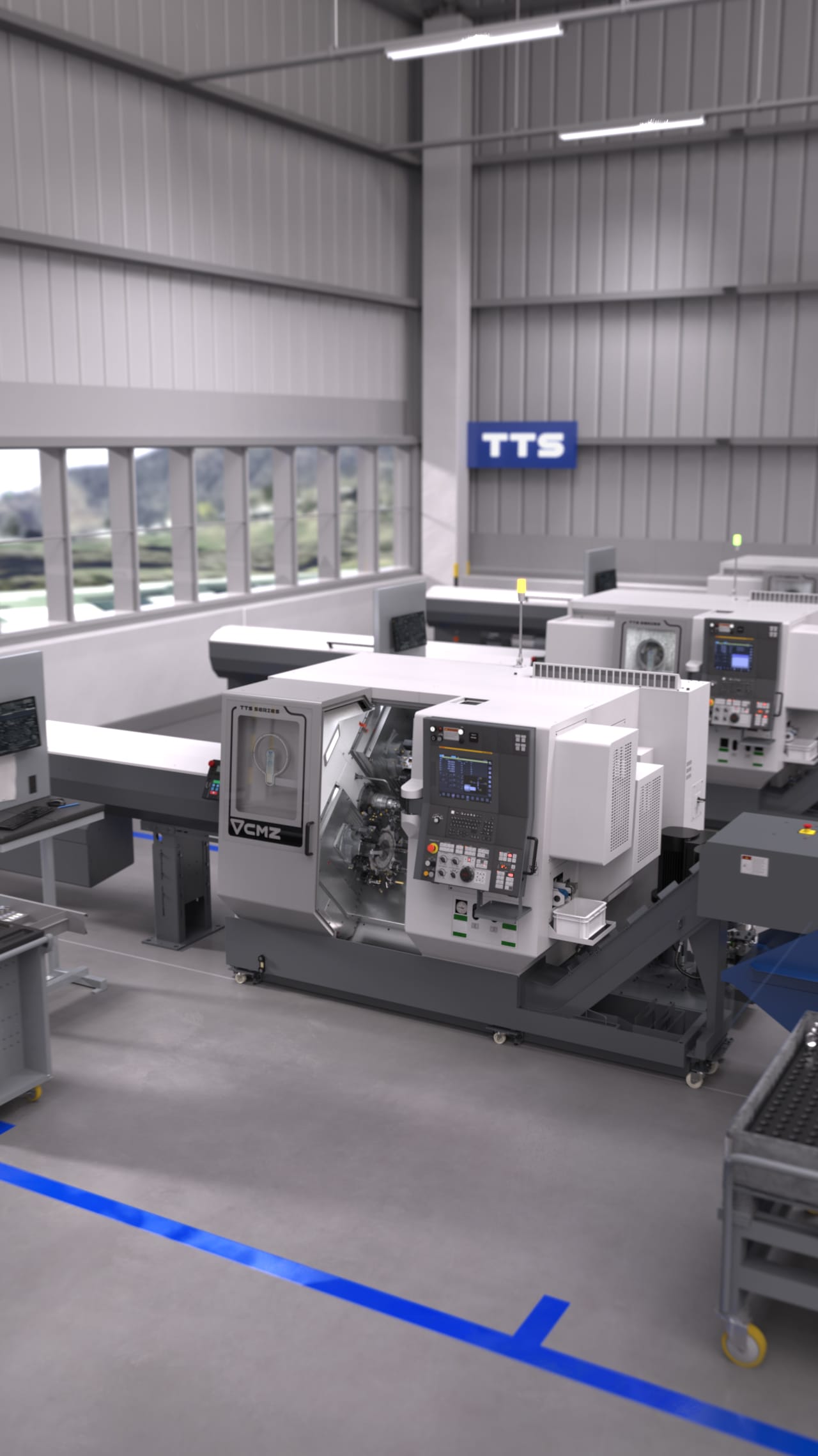 Twin Spindle Lathe for Bar Turning | TTS Series