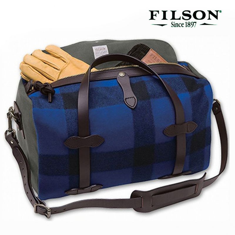 フィルソン マッキーノ スモールダッフル（ブルー×ブラック）/Filson