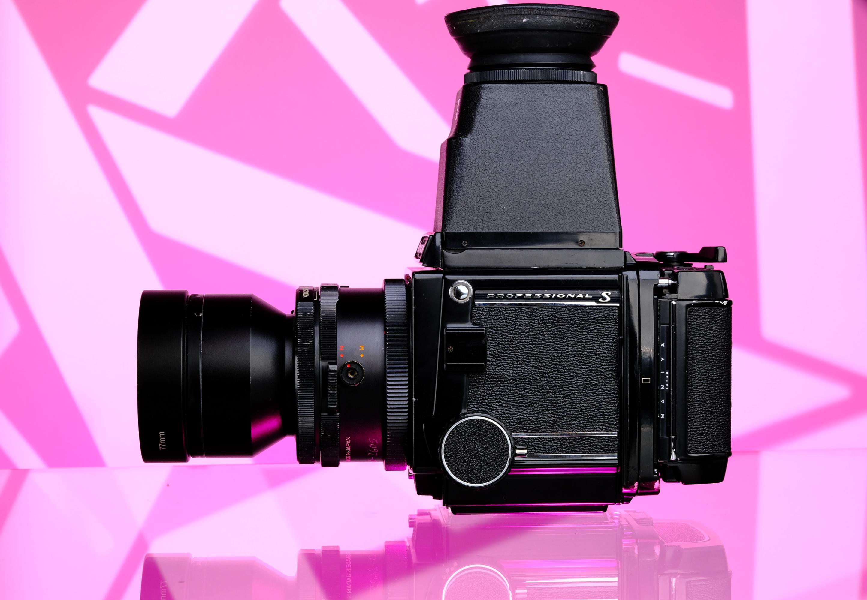 Mamiya RB67 Pro S 6x7 Medium Format SLR w/ 120 back, Chimney