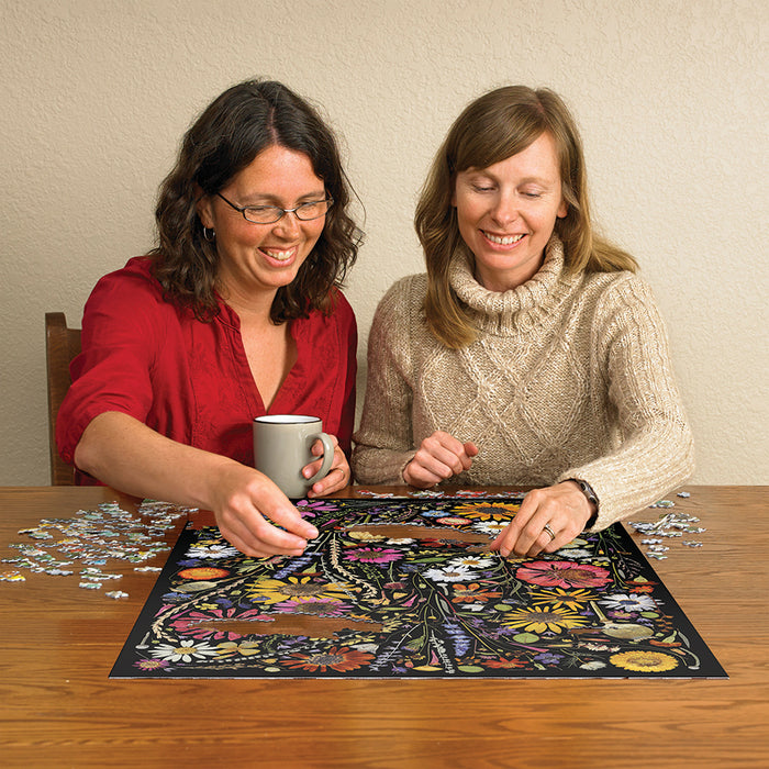 Flower Press: Happiness | 1000 Piece — Cobble Hill Puzzles