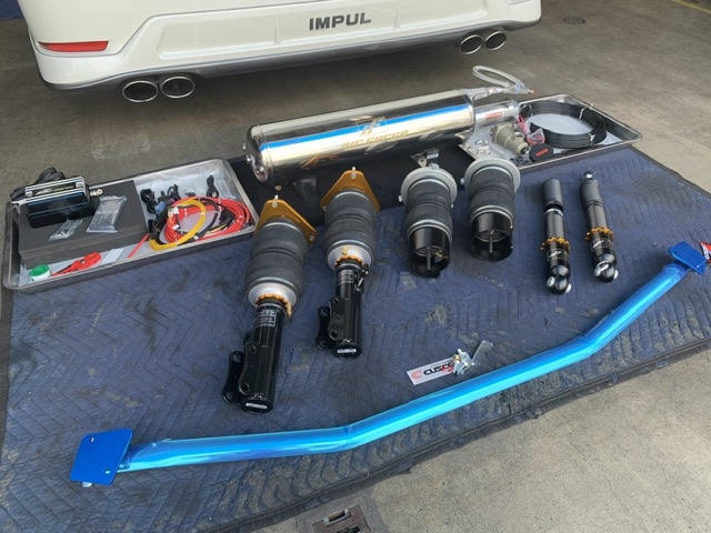 ◇NISSAN ELGRAND [TE52] 用品取付 AIR FORCE JAPAN エアサスキット