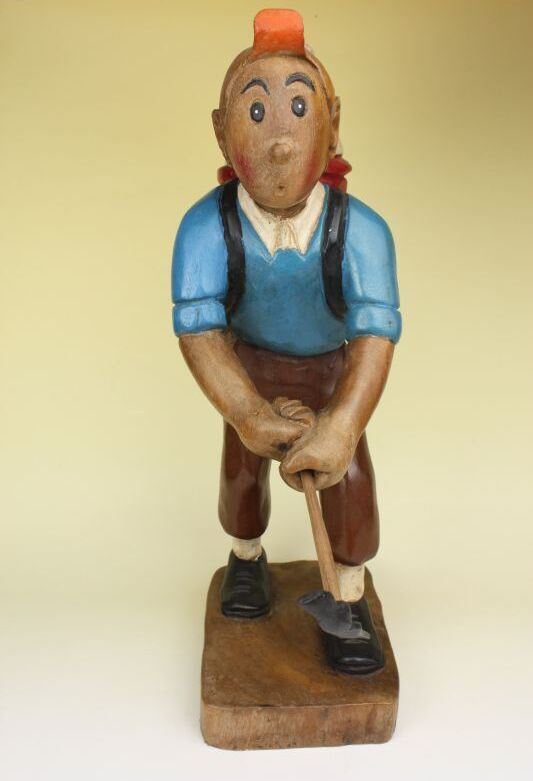 Les Aventures de Tintinタンタンの冒険 木製フィギュア AKo-120