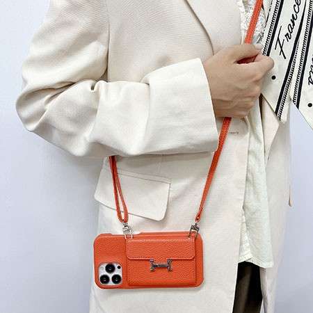 Hermes iphone17pro/17airケース ショルダー ストラップ 横掛け