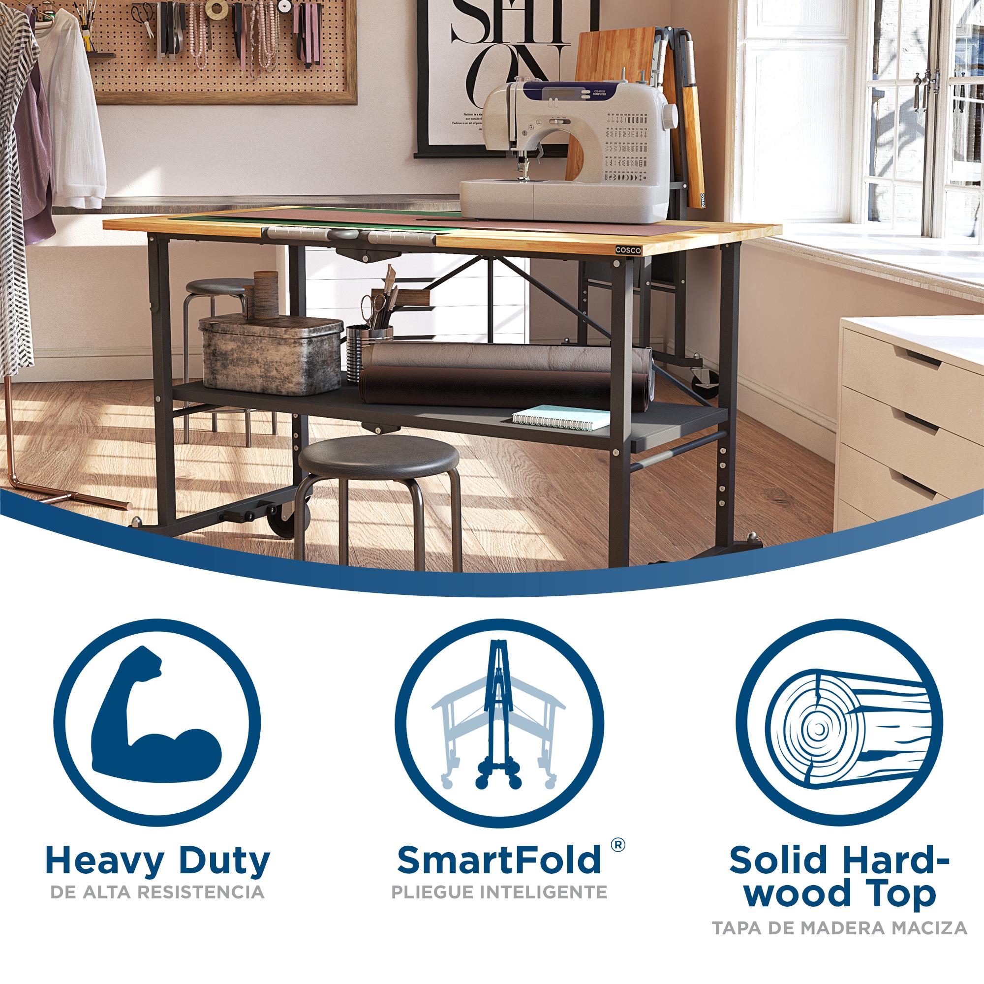 COSCO SmartFold Butcher Block Portable Workbench / Folding Utility