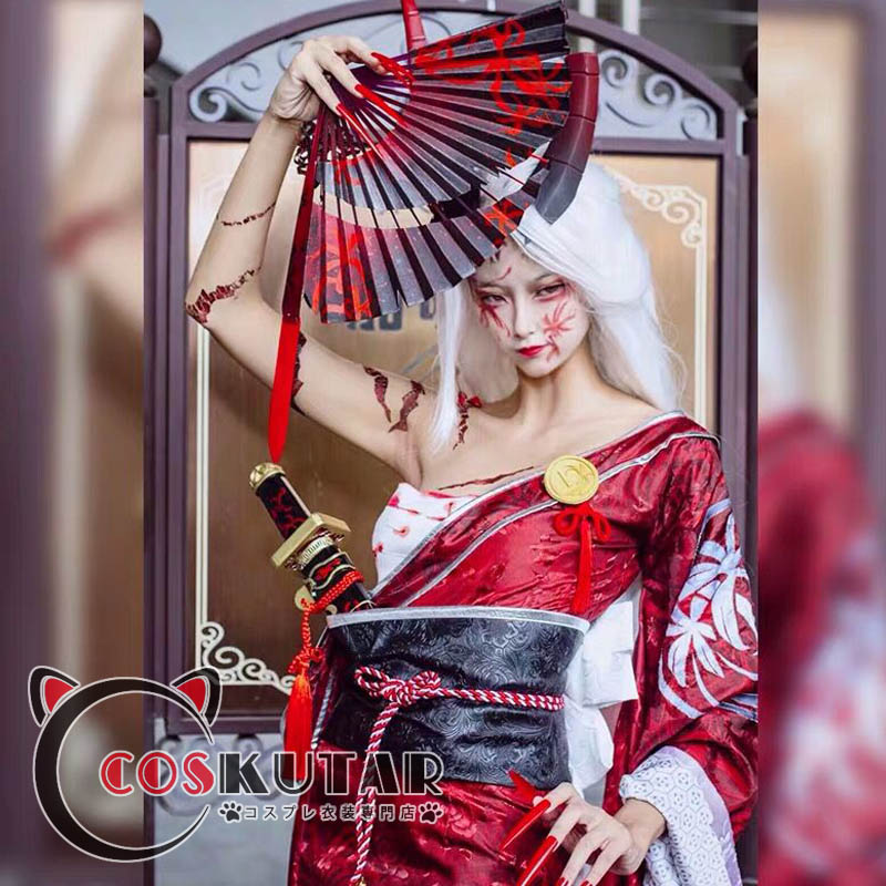 第五人格 IdentityV 芸者 血まみれの扇 般若像 美智子 コスプレ衣装