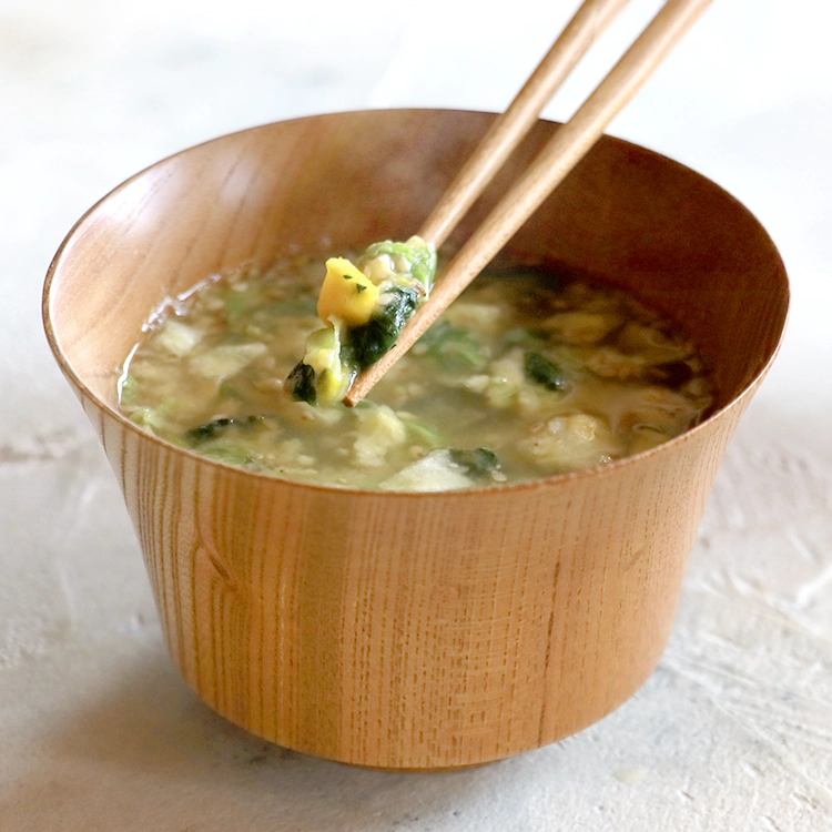 ごま香る緑黄野菜のおみそ汁 | 【公式】コスモス食品のオンラインショップ