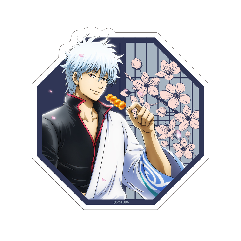 銀魂 坂田銀時 歌舞伎 缶バッジ ミニミラーチャーム 坂田銀時 つままれ