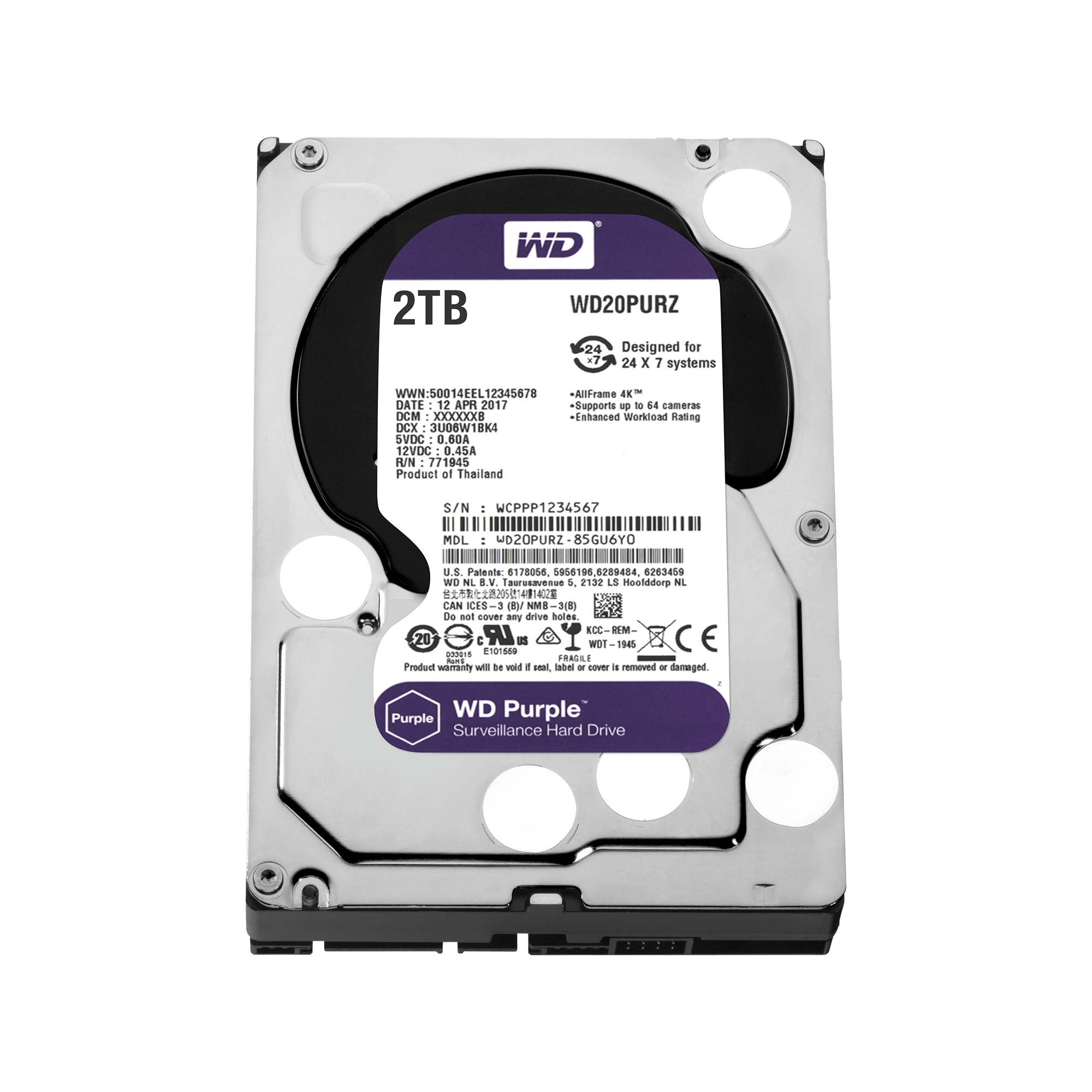 WD20PURZ | WD20PURZ | WesternDigital WD Purple セキュリティ