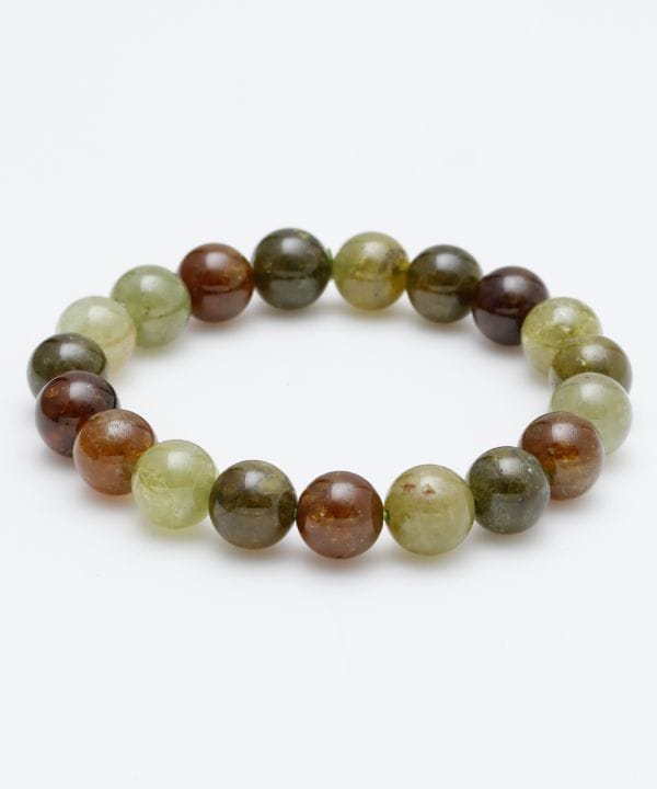 グリーンガーネットMIXブレスレット 10mm(ｲﾝﾄﾞ): 『岩座(いわくら