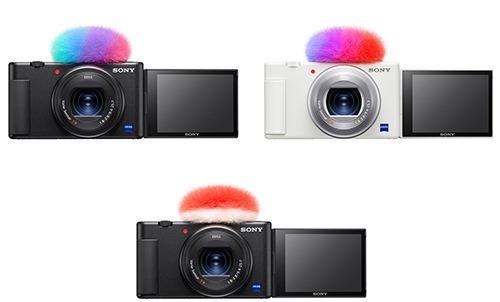 VLOGCAM ZV-1/ZV-1G用「ホワイト」ウィンドスクリーン、「ホワイト