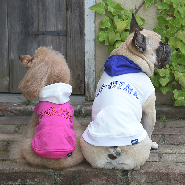 X-girl（エックスガール）スターロゴフーディー | 犬服・ドックウェア