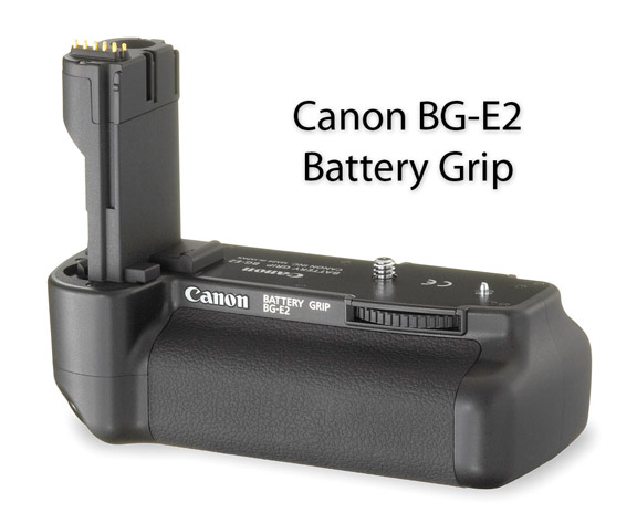 Canon BG-E2 Battery Grip-More Power And Grip For Your Canon 50D, 40D..