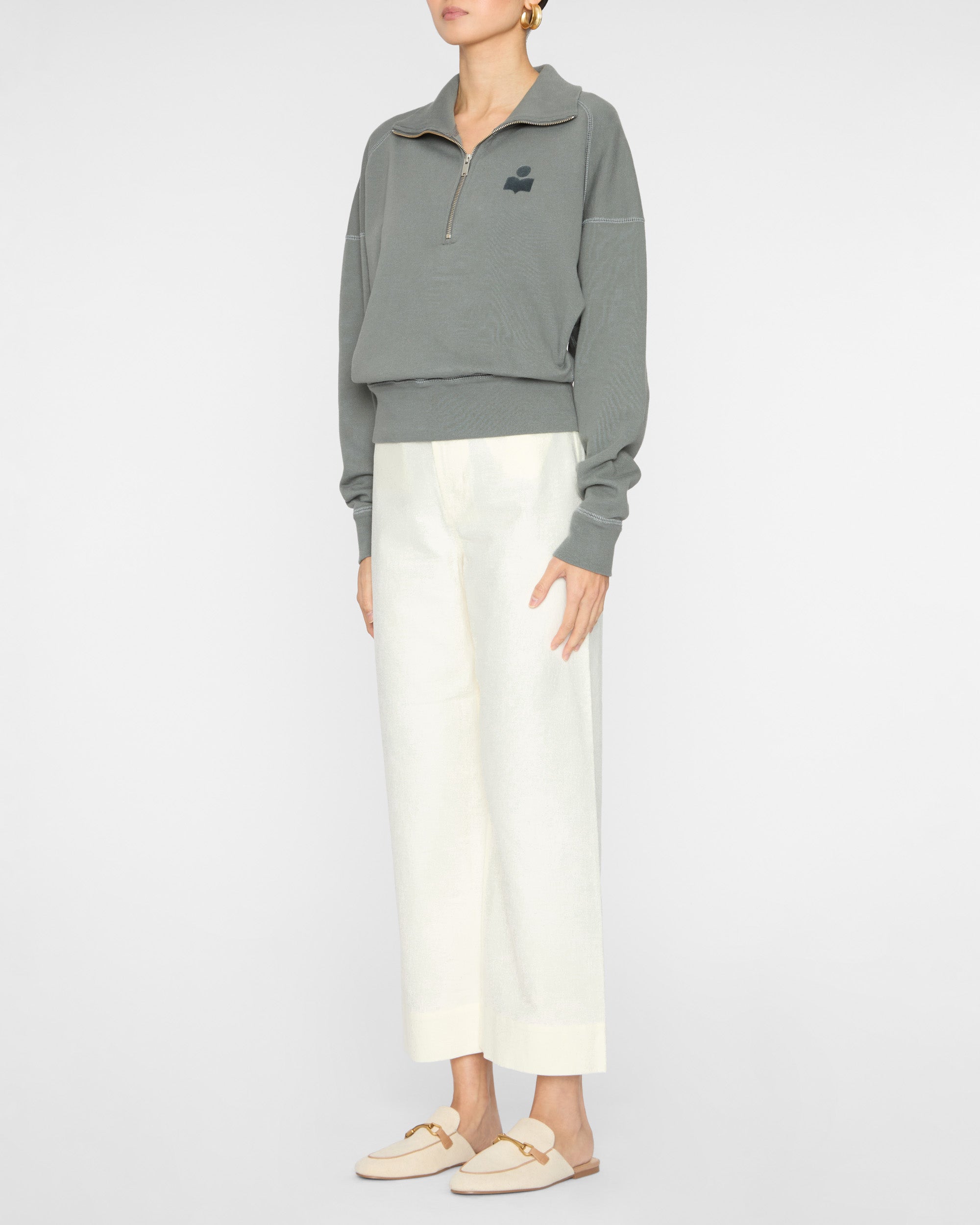 ISABEL MARANT ETOILE Ross Sweatshirt in Slate– Capsule Shop