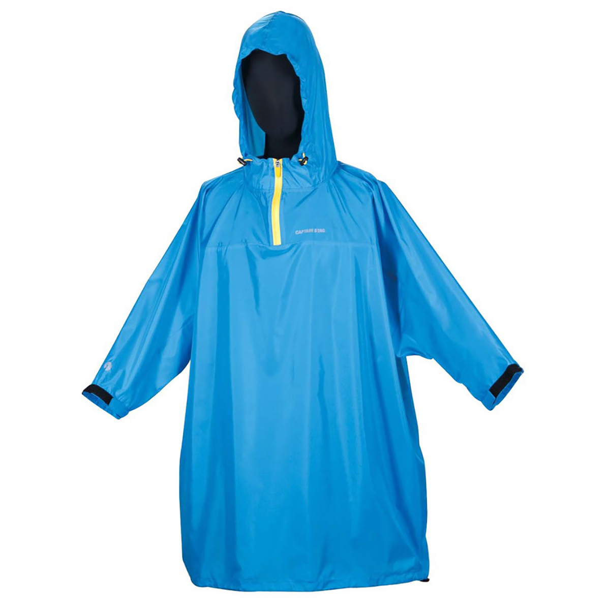 レインポンチョ＜収納ケース付＞(ブルー)JM - アウトドア・キャンプ