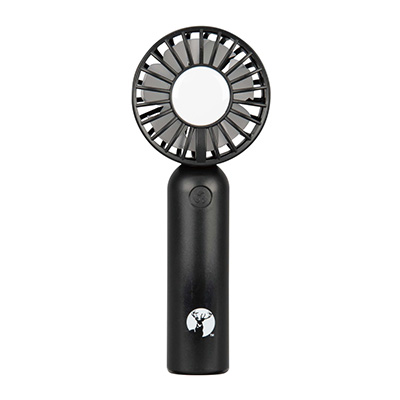 コンパクト2枚羽ハンディファン （ブラック） - アウトドア・キャンプ