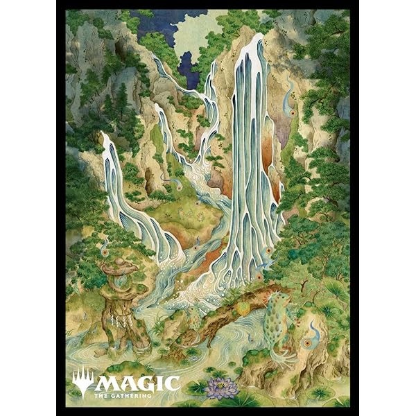 スリーブ『神河：輝ける世界「浮世絵」土地 《島》 (A) 』80枚入り