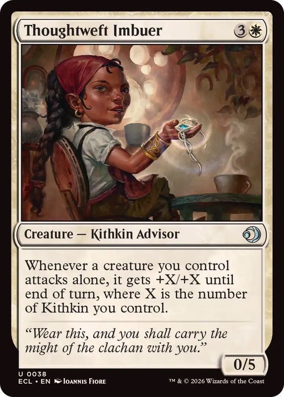 FOIL)思考の糸の浸潤家/Thoughtweft Imbuer《英語》【ECL】