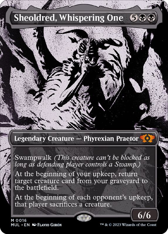 ダブルレインボウFOIL)囁く者、シェオルドレッド/Sheoldred