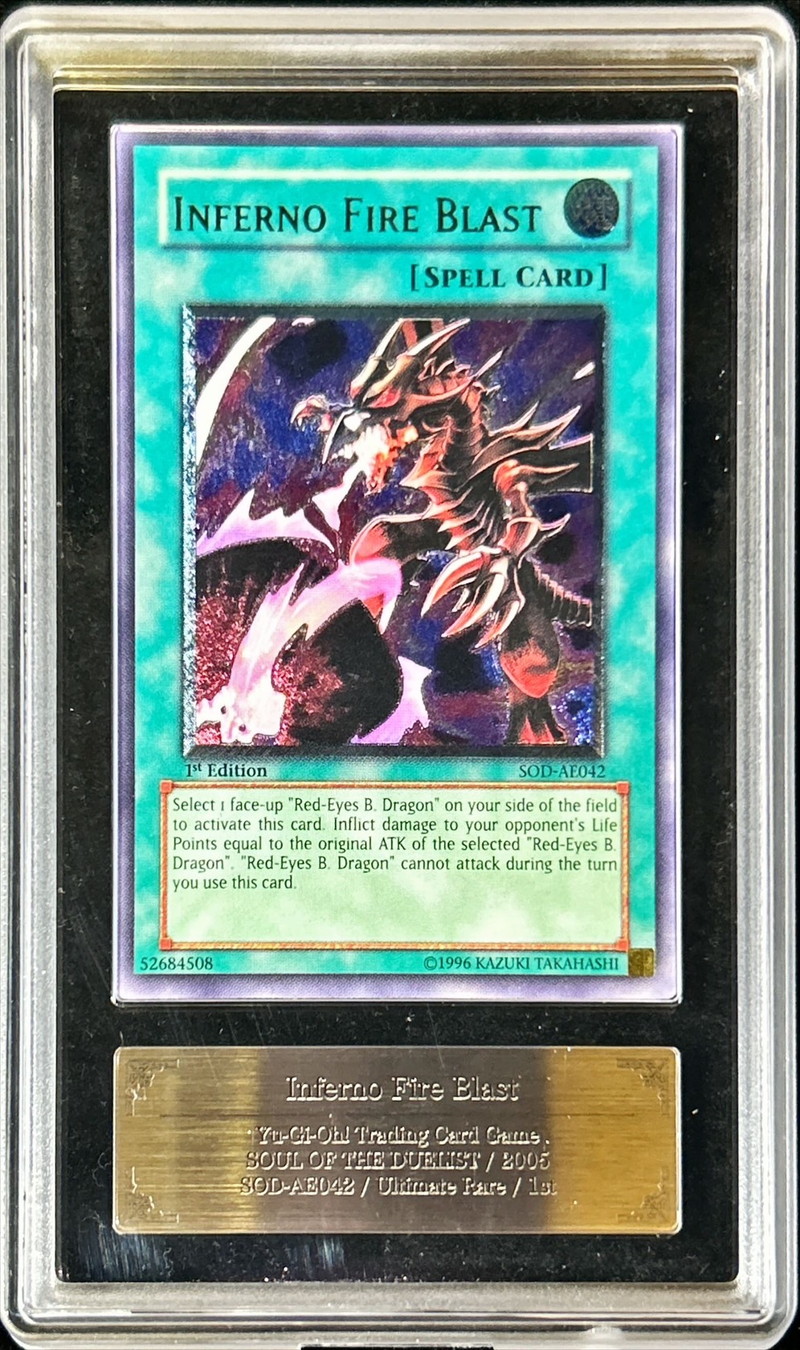 ARS10+鑑定済〕☆旧アジア☆黒炎弾【レリーフ】{SOD-AE042