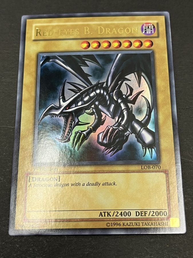 状態A-〕☆旧アジア☆真紅眼の黒竜【ウルトラ】{LOB-070}《モンスター》