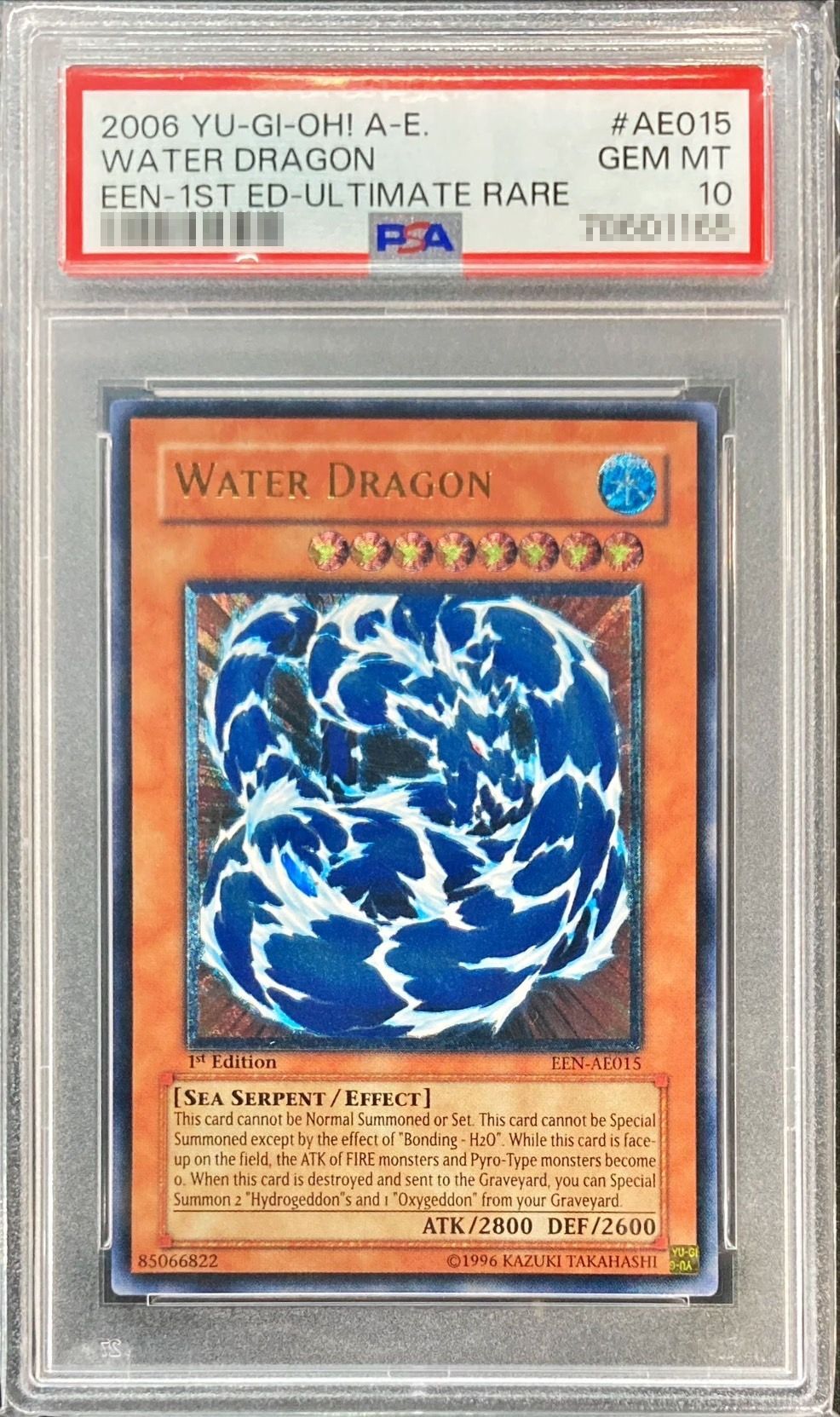 PSA10鑑定済〕☆旧アジア☆ウォータードラゴン【レリーフ】{EEN-AE015