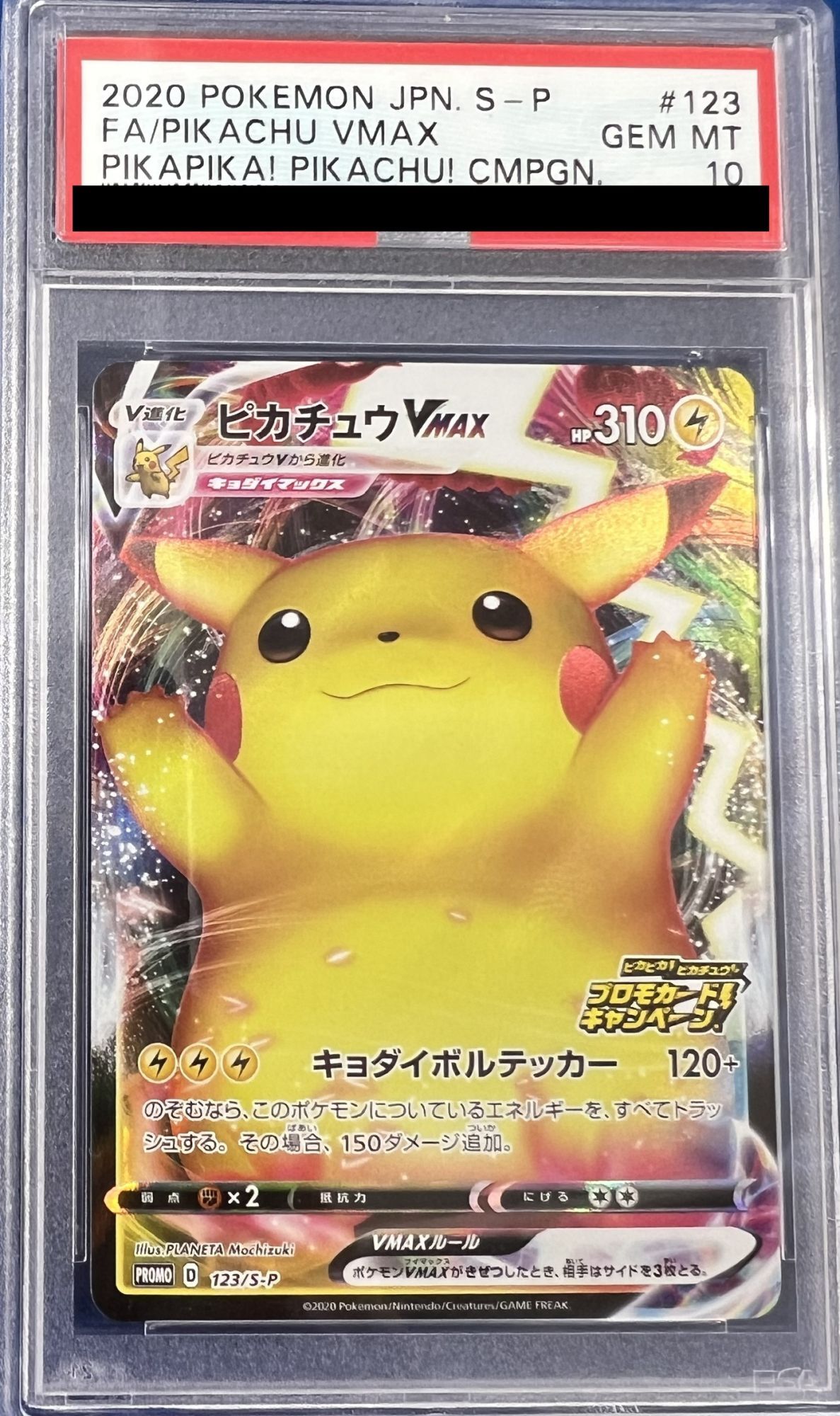 PSA10鑑定済】 ピカチュウVMAX 【P】 [123/S-P] [PROMO] - カード