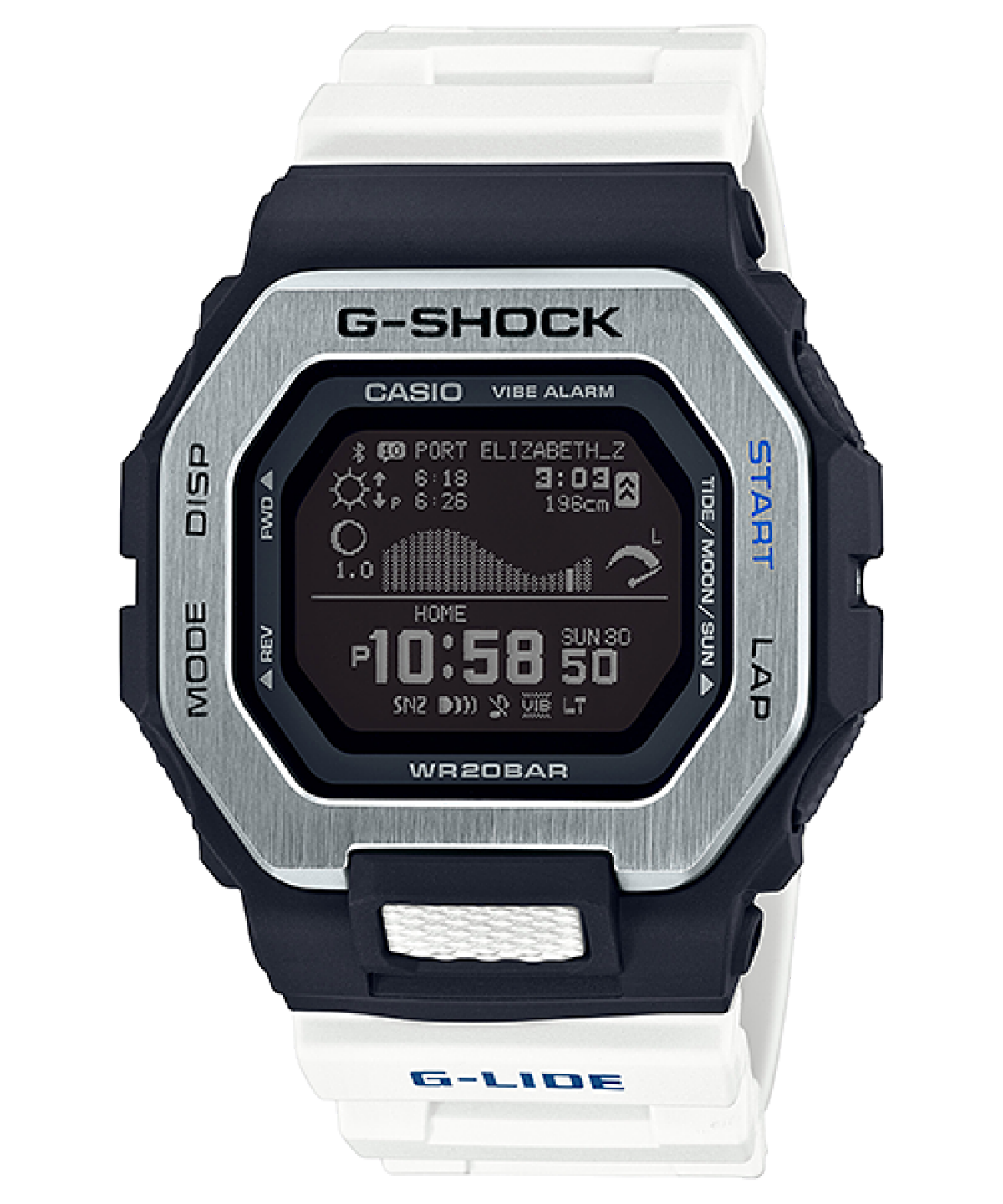 GBX100-7 | White G-SHOCK G-LIDE Surf Watch | Casio G-SHOCK