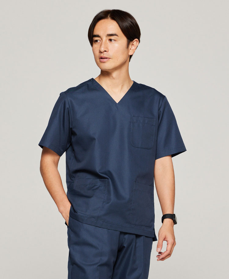 ネイビー | 白衣 スクラブ 聴診器ほか おしゃれ白衣のクラシコ公式通販