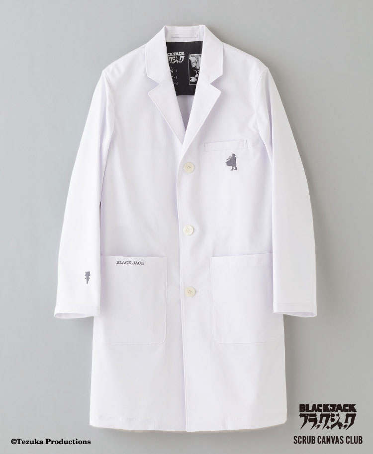 Scrub Canvas Club:ブラック・ジャックコート(男女兼用白衣