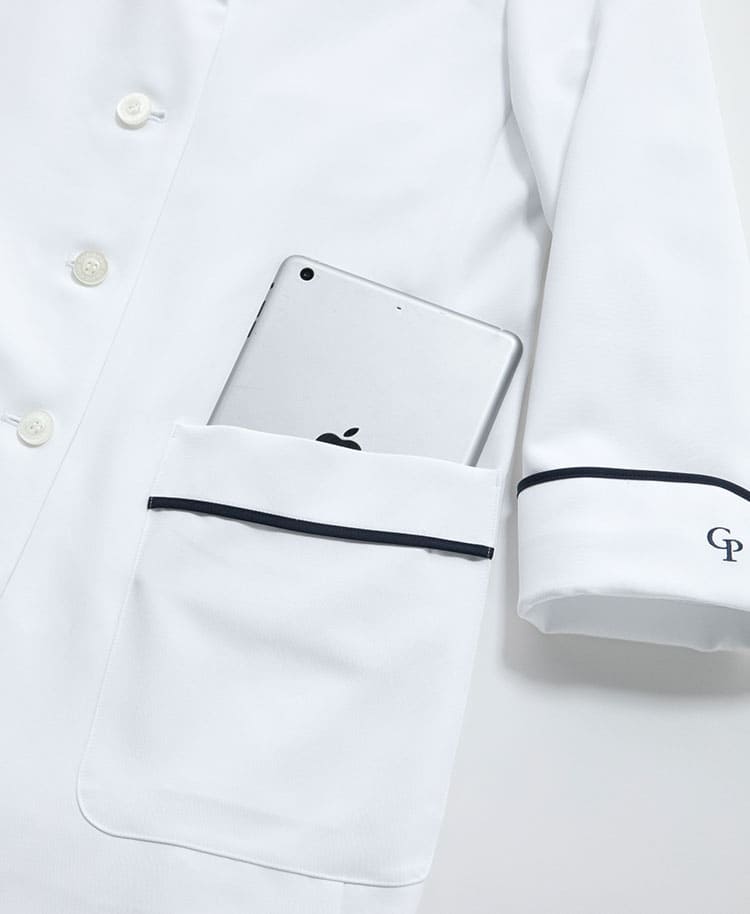 ジェラート ピケ&クラシコ 白衣:パイピングショートコート | おしゃれ